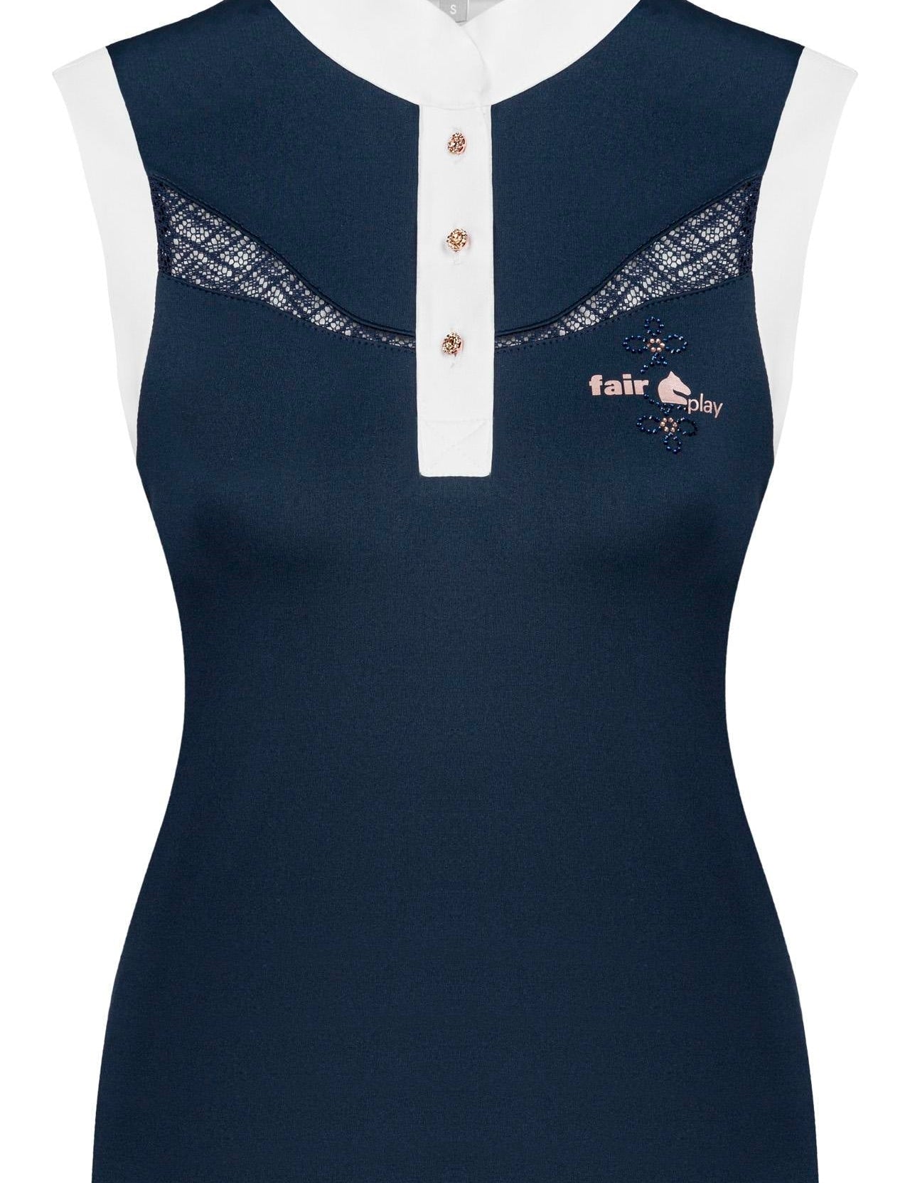 Fair Play "Cecile" Rose Gold Sleeveless Show Shirt - 3 Colors - Fair Play - Equiluxe Tack