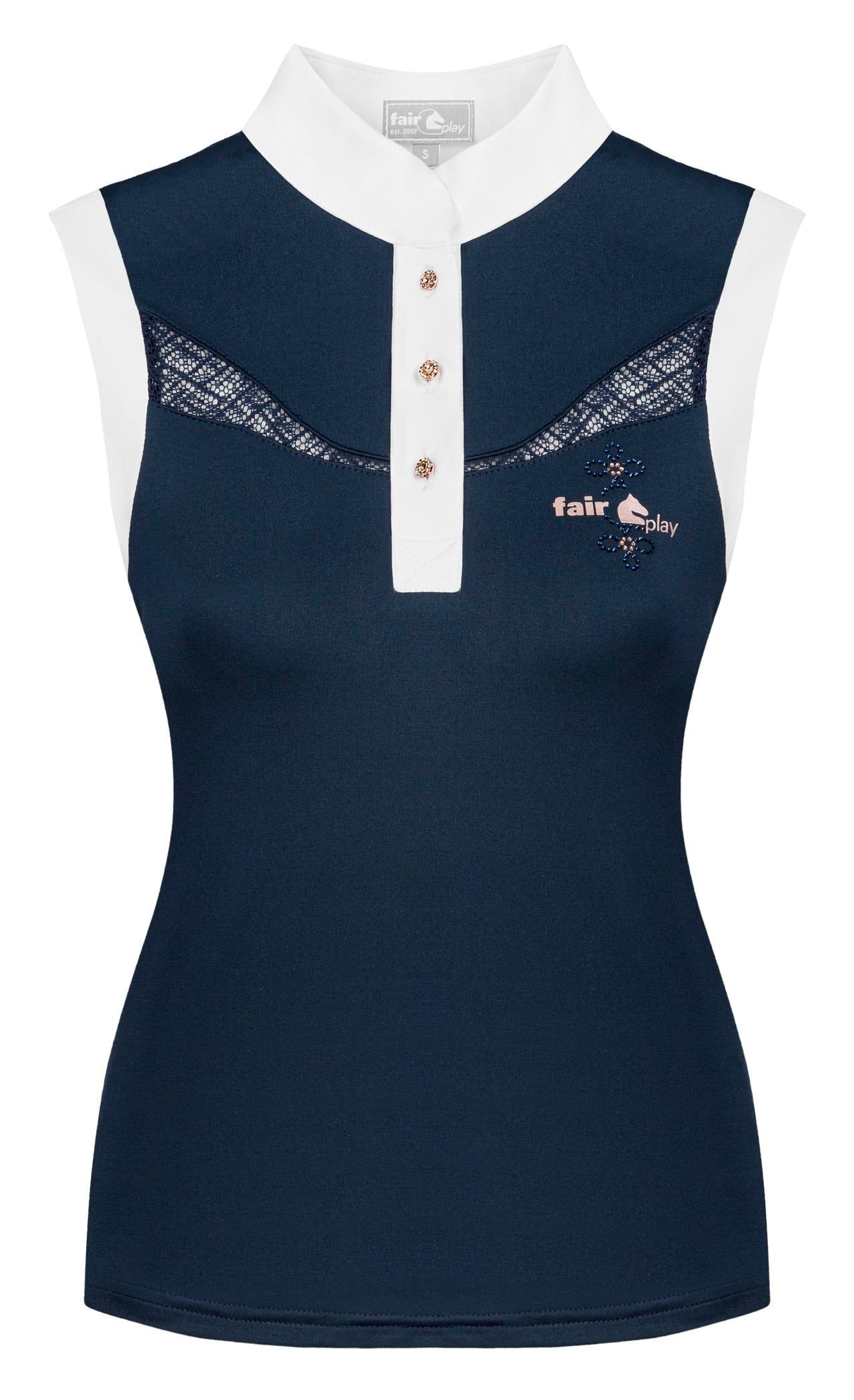 Fair Play "Cecile" Rose Gold Sleeveless Show Shirt - 3 Colors - Fair Play - Equiluxe Tack