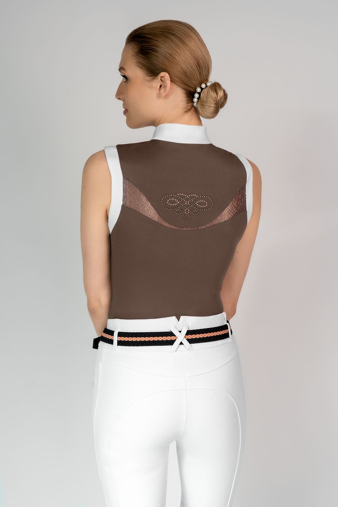 Fair Play "Cecile" Rose Gold Sleeveless Show Shirt - 3 Colors - Fair Play - Equiluxe Tack