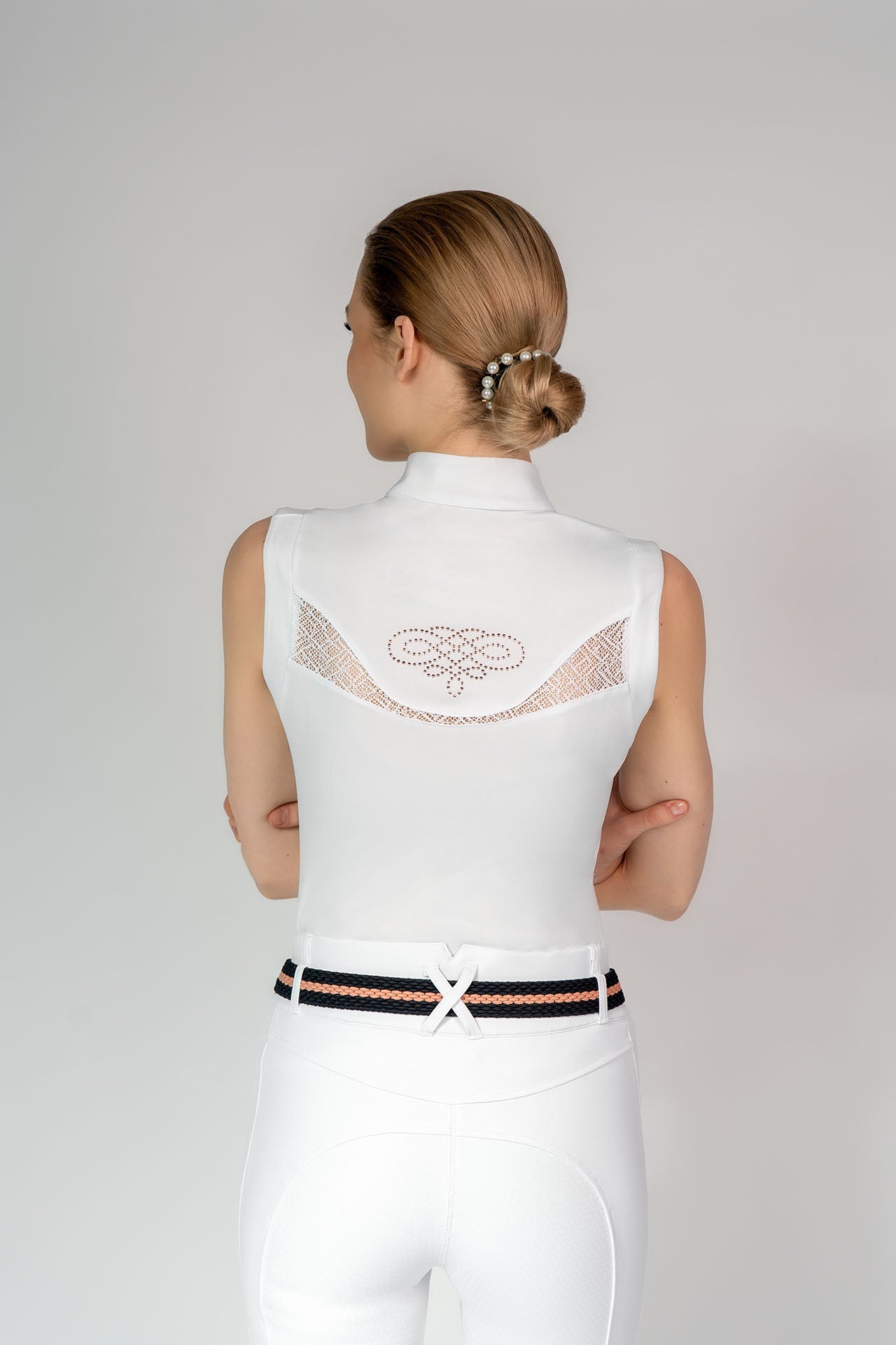 Fair Play "Cecile" Rose Gold Sleeveless Show Shirt - 3 Colors - Fair Play - Equiluxe Tack
