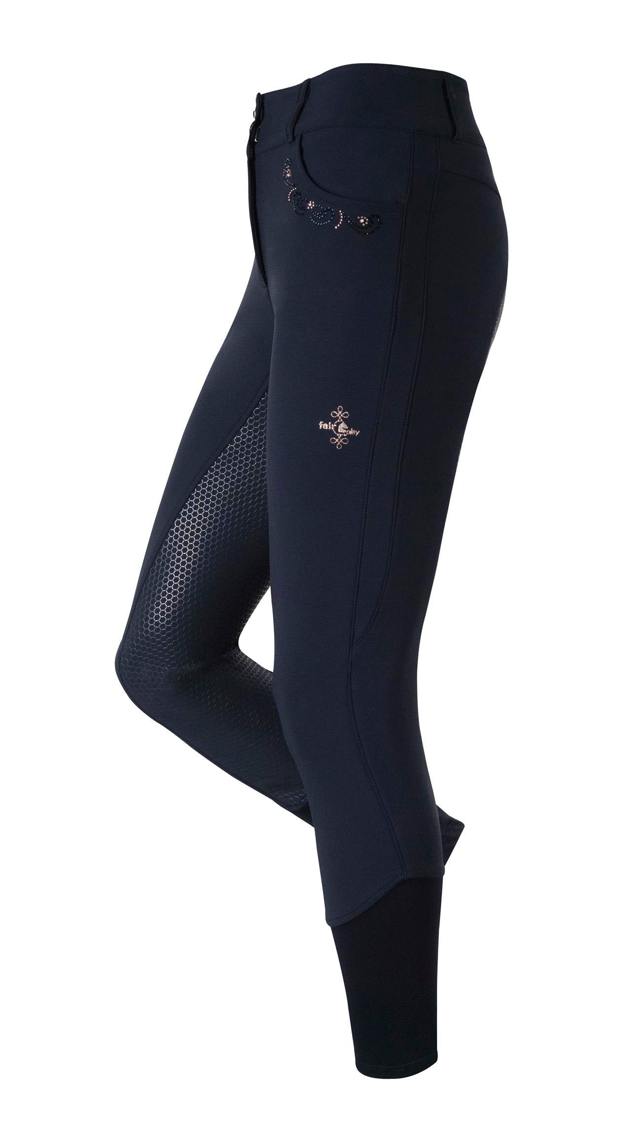 Fair Play "Daisy Chic" Rose Gold Full Seat High Waist Breeches - Fair Play - Equiluxe Tack