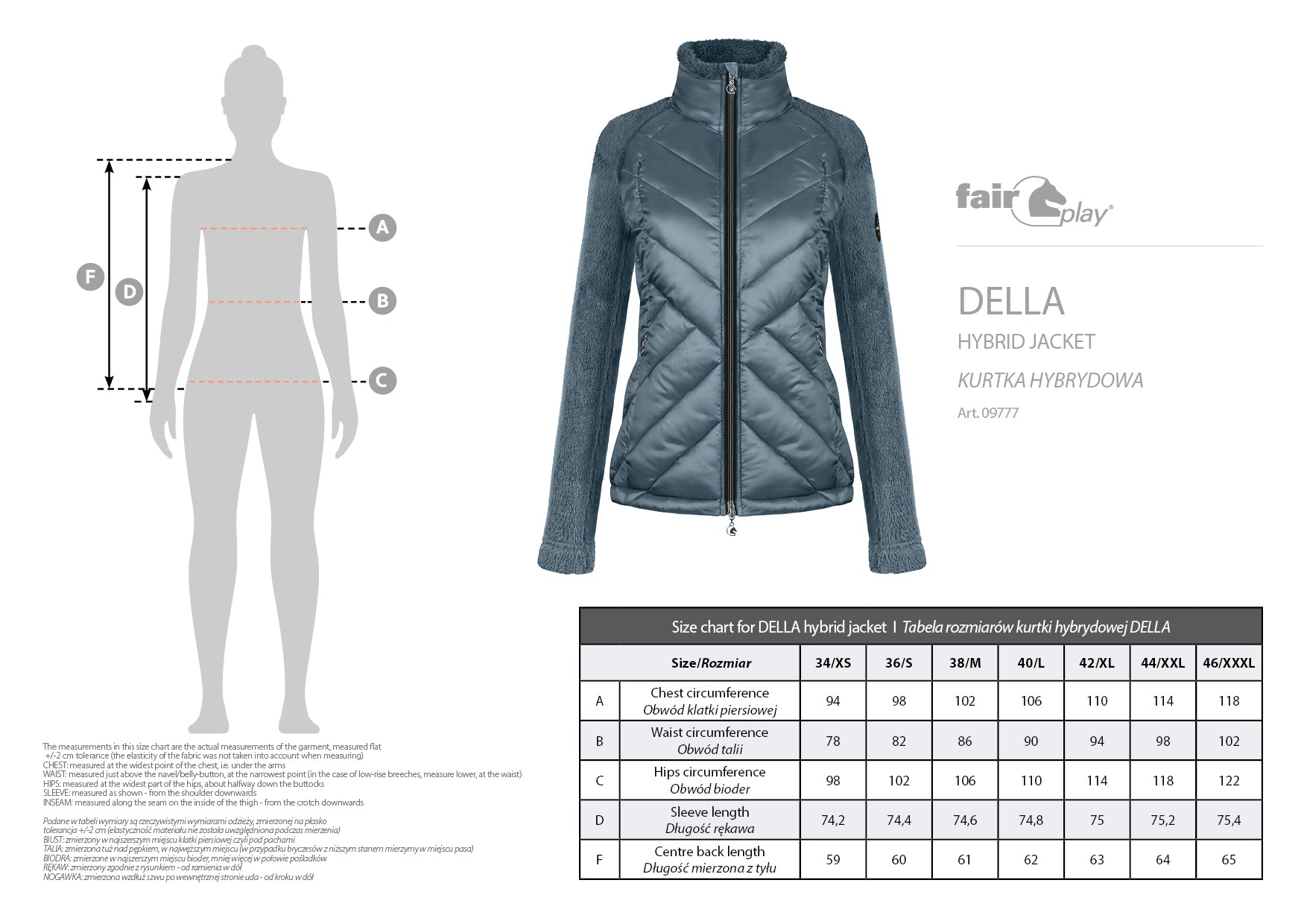 Fair Play "Della" Fleece Hybrid Jacket - Fair Play - Equiluxe Tack