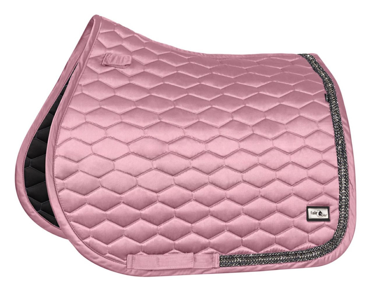 Fair Play Dusty Pink "Hexagon Arrow" Jump & Dressage Saddle Pad - Fair Play - Equiluxe Tack