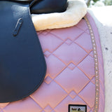 Fair Play Dusty Pink Rose Gold "Azuryt Ceramic" Jump & Dressage Saddle Pad - Fair Play - Equiluxe Tack