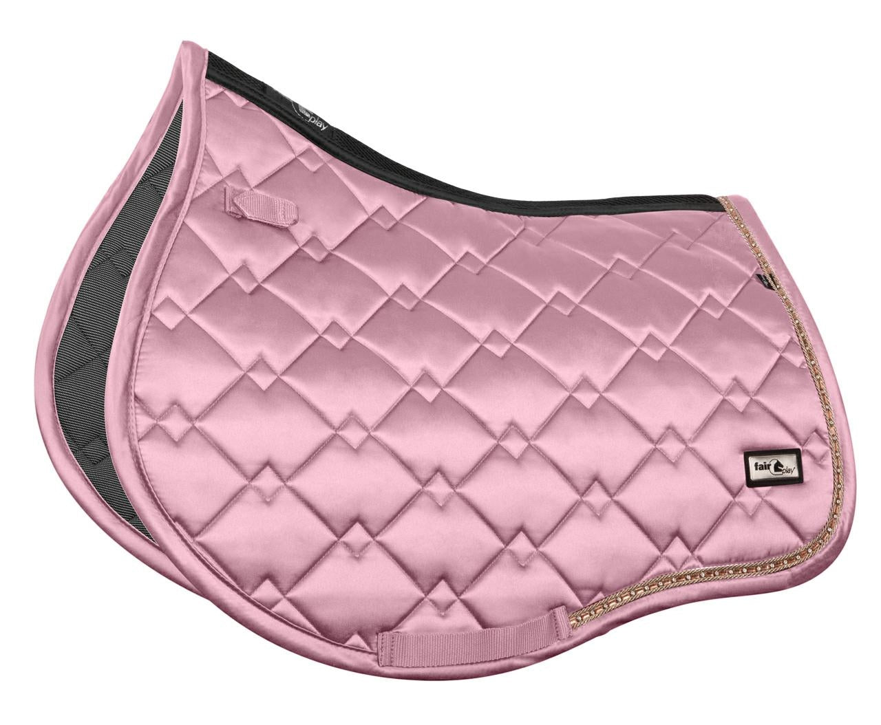 Fair Play Dusty Pink Rose Gold "Azuryt Ceramic" Jump & Dressage Saddle Pad - Fair Play - Equiluxe Tack