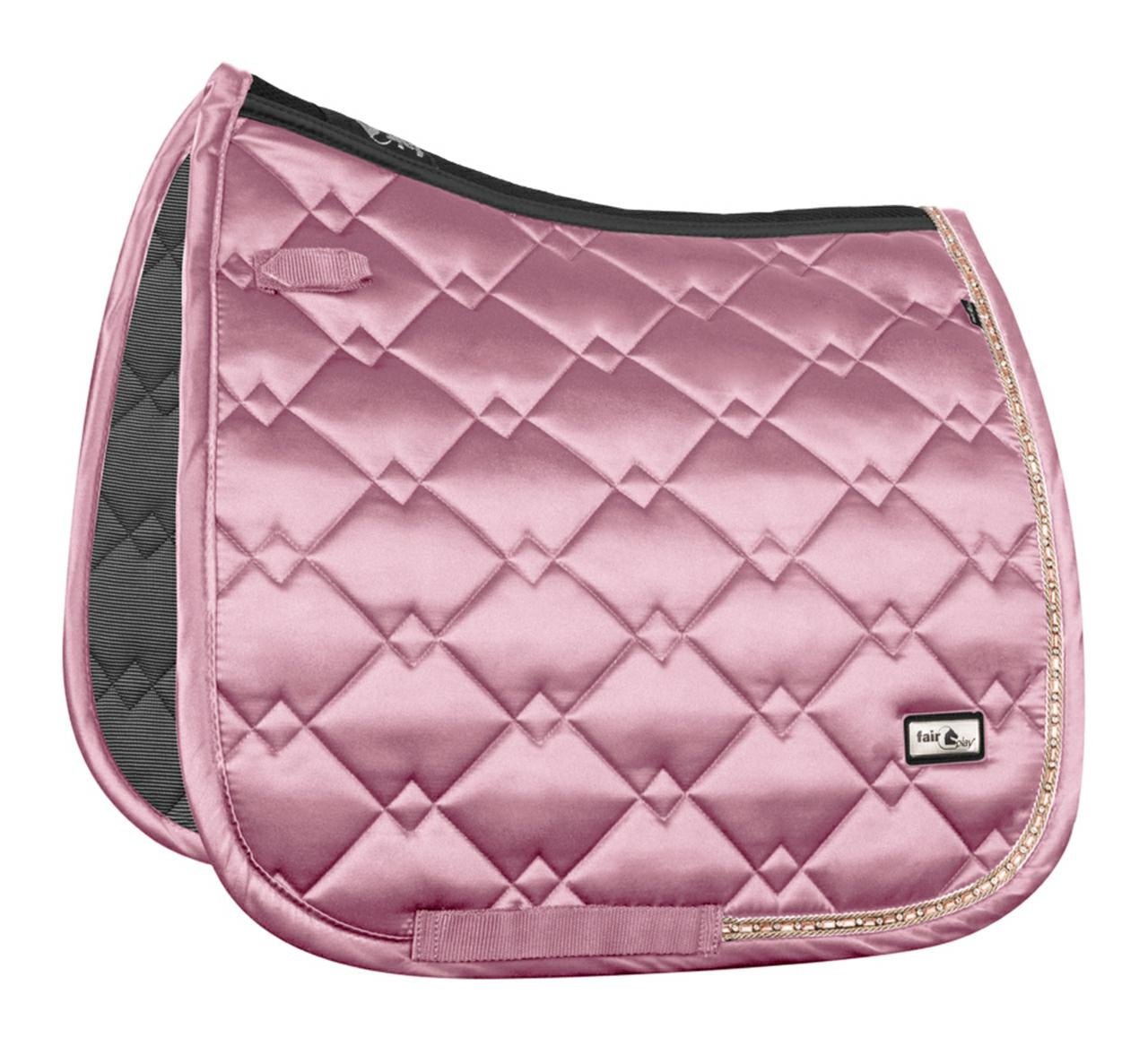 Fair Play Dusty Pink Rose Gold "Azuryt Ceramic" Jump & Dressage Saddle Pad - Fair Play - Equiluxe Tack