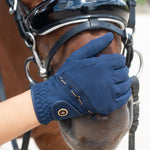 Fair Play "Flash" Mesh & Leather Crystal Gloves - Fair Play - Equiluxe Tack