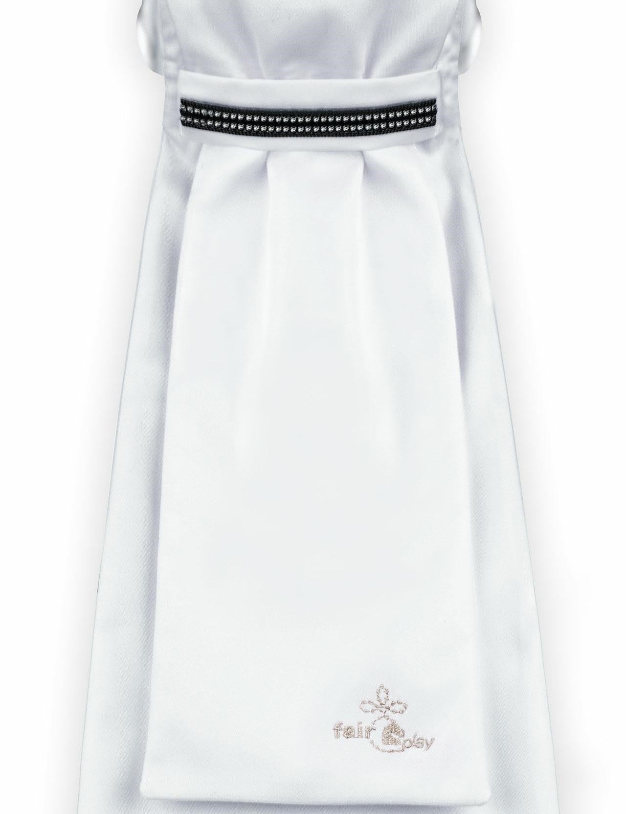 Fair Play "Florina" Ready Tied Stock Tie - White - Fair Play - Equiluxe Tack