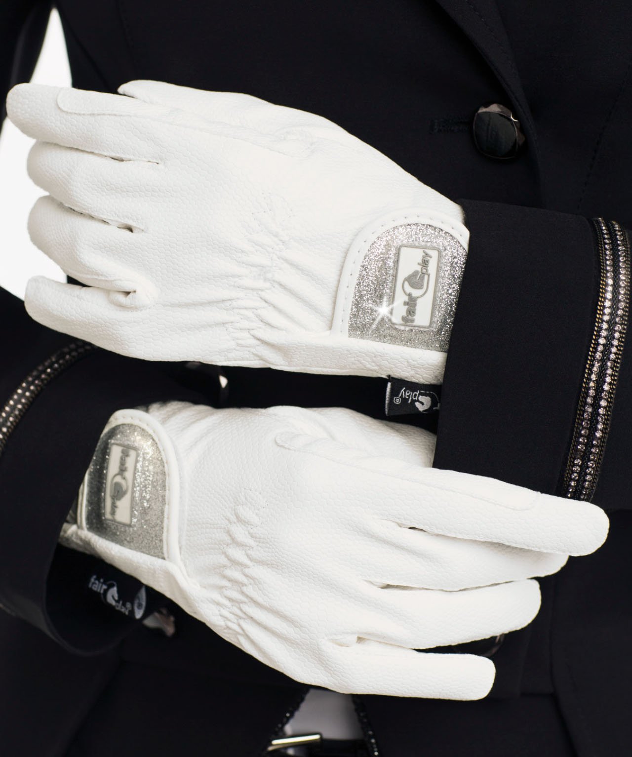Fair Play "Glam" Glitter Riding Gloves - Fair Play - Equiluxe Tack