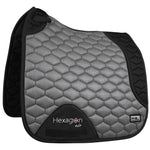 Fair Play Grey & Black "Hexagon Air Mesh" Jump & Dressage Pad - Fair Play - Equiluxe Tack