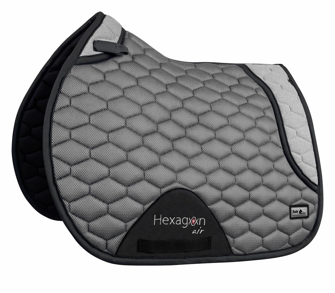 Fair Play Grey "Hexagon Air Mesh" Jump & Dressage Pad - Fair Play - Equiluxe Tack