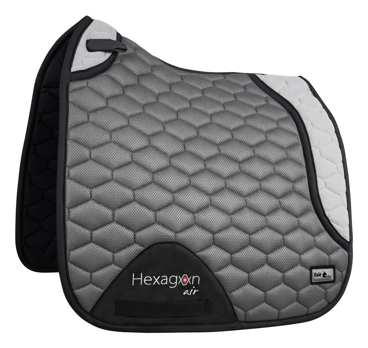 Fair Play Grey "Hexagon Air Mesh" Jump & Dressage Pad - Fair Play - Equiluxe Tack