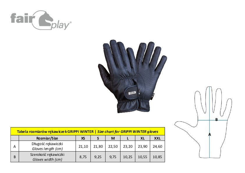 Fair Play "Grippi" Anti Slip Winter Riding Gloves - Fair Play - Equiluxe Tack