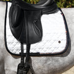 Fair Play "Hematite" Close Contact Saddle Pad - White - Fair Play - Equiluxe Tack