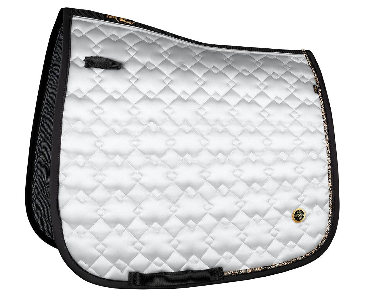 Fair Play "Hematite" Dressage Saddle Pad - White - Fair Play - Equiluxe Tack