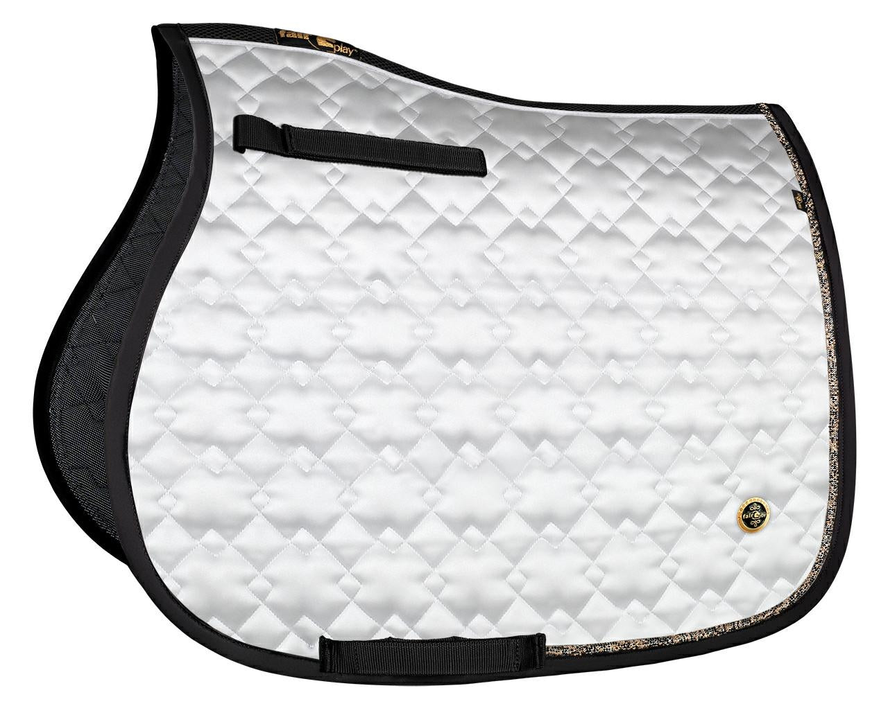 Fair Play "Hematite" Jump Saddle Pad - White - Fair Play - Equiluxe Tack