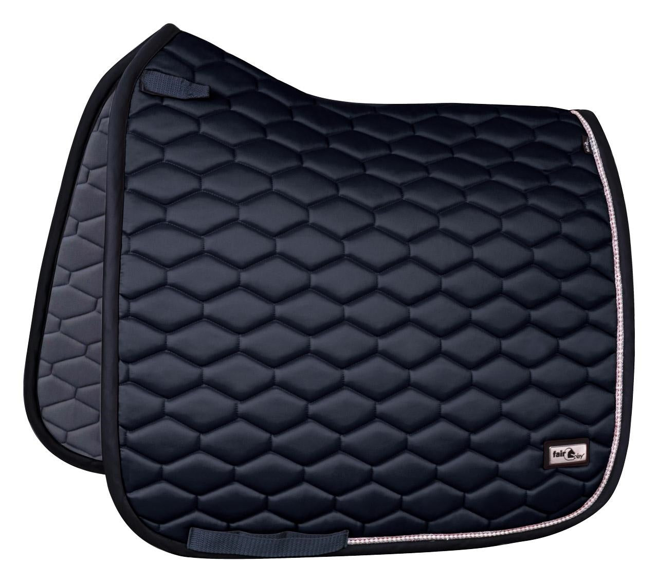 Fair Play "Hexagon Pearl" Black Jump & Dressage Saddle Pad - Fair Play - Equiluxe Tack