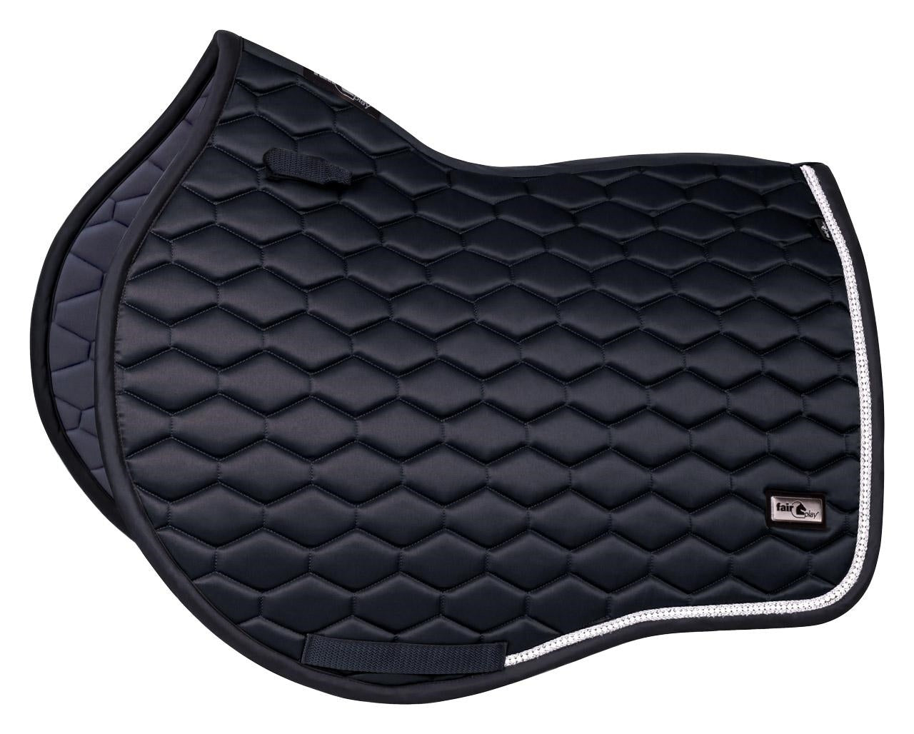 Fair Play "Hexagon Pearl" Black Jump & Dressage Saddle Pad - Fair Play - Equiluxe Tack