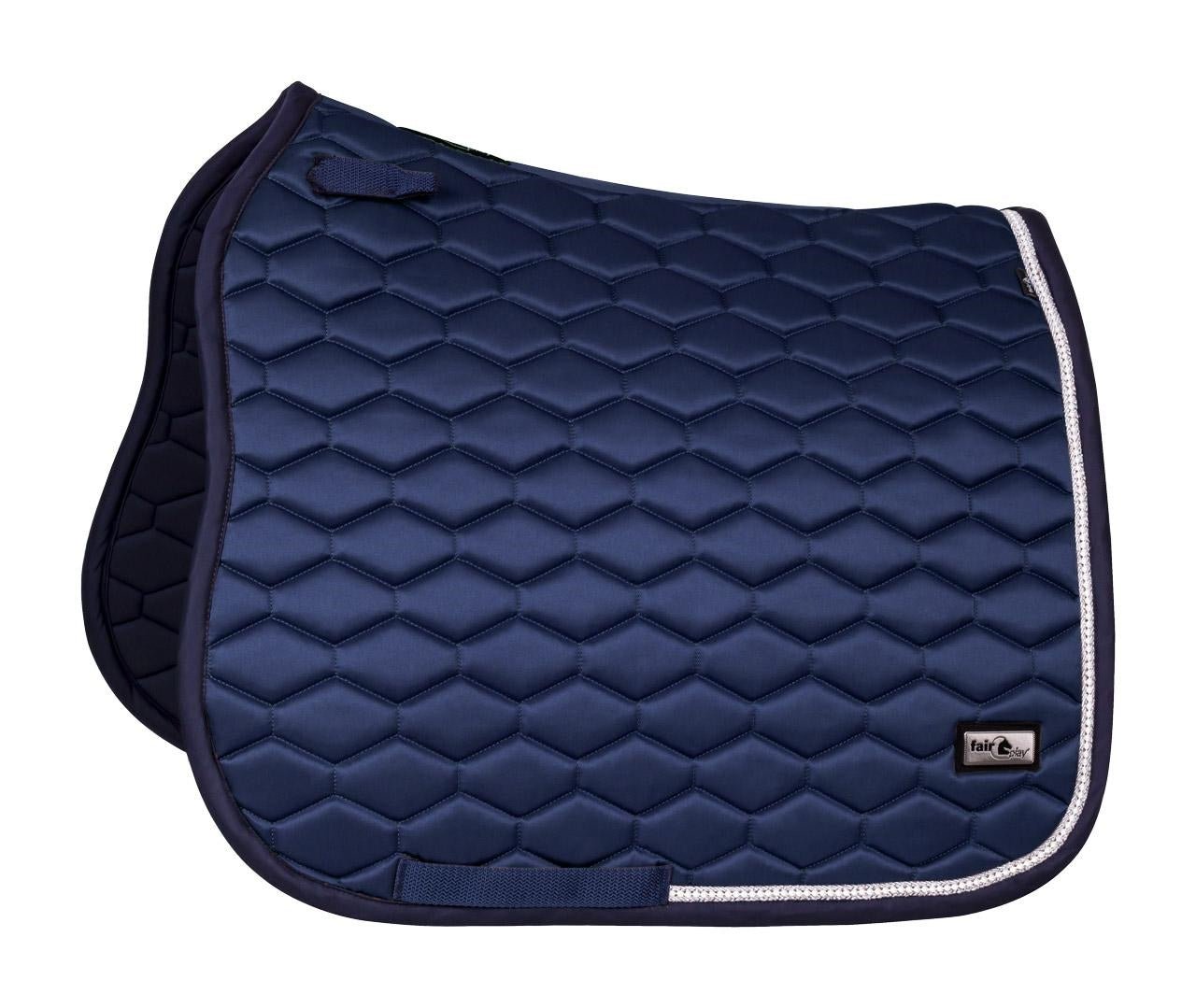 Fair Play "Hexagon Pearl" Navy Blue Saddle Pad - Jump & Dressage - Fair Play - Equiluxe Tack