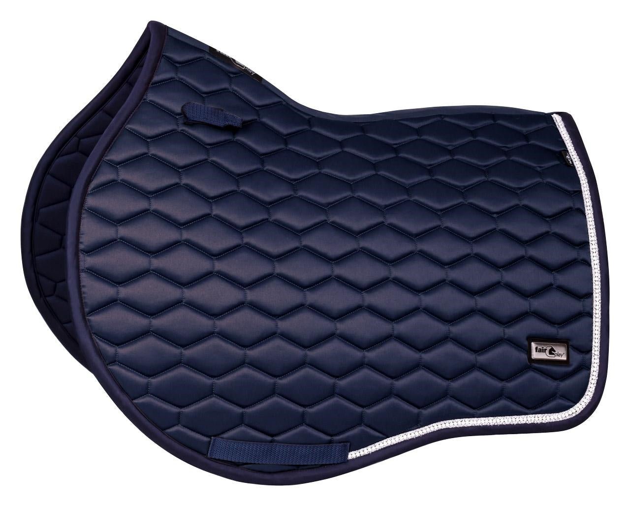 Fair Play "Hexagon Pearl" Navy Blue Saddle Pad - Jump & Dressage - Fair Play - Equiluxe Tack