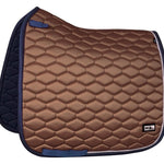 Fair Play "Hexagon Pearl" Taupe & Navy Saddle Pad - Jump & Dressage - Fair Play - Equiluxe Tack