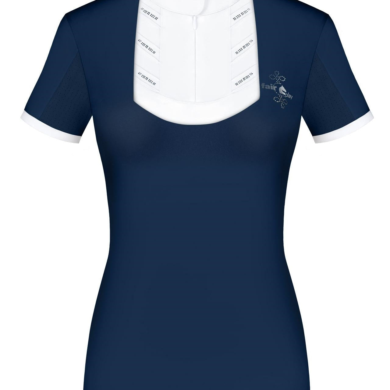 Fair Play "Ingrid" Short Sleeve Bib Crystal Show Shirt - Fair Play - Equiluxe Tack