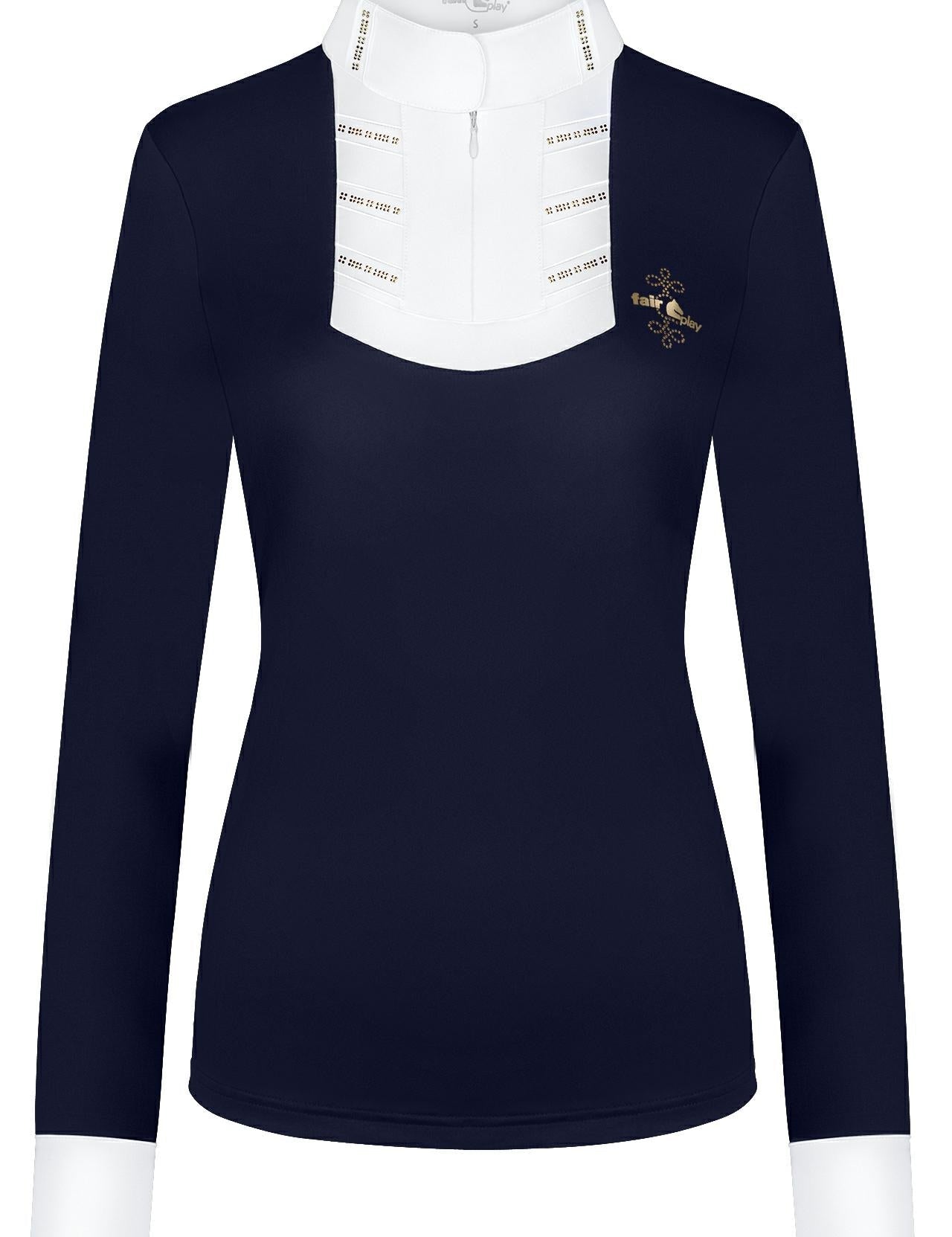 Fair Play "Ingrid" Vintage Gold Long Sleeve Show Shirt - Fair Play - Equiluxe Tack