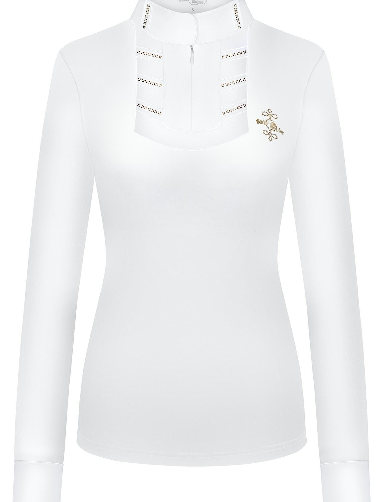 Fair Play "Ingrid" Vintage Gold Long Sleeve Show Shirt - Fair Play - Equiluxe Tack