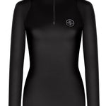 Fair Play "Jade" Black Mock Turtleneck Riding Shirt - Fair Play - Equiluxe Tack