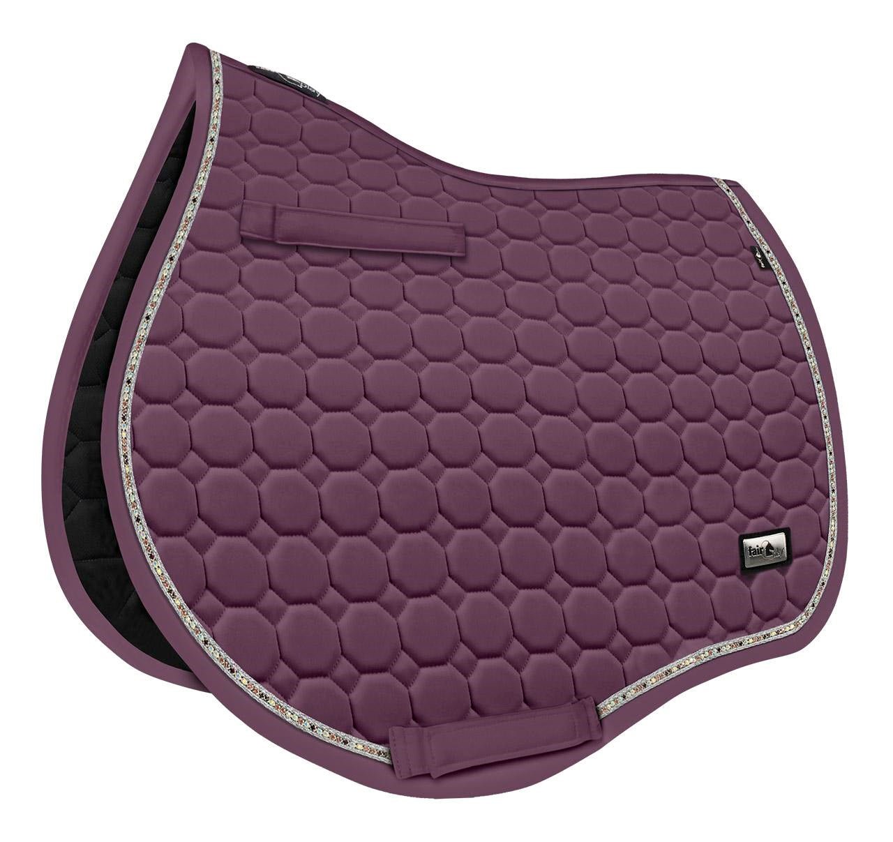 Fair Play "Jaspar" Eggplant Saddle Pad - Jump & Dressage - Fair Play - Equiluxe Tack