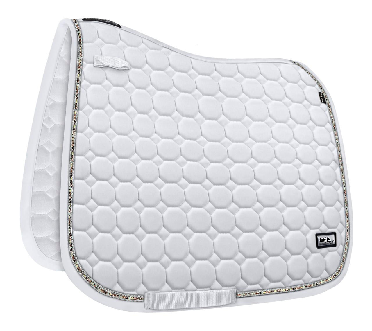 Fair Play "Jaspar" White Saddle Pad - Dressage & Jump - Fair Play - Equiluxe Tack