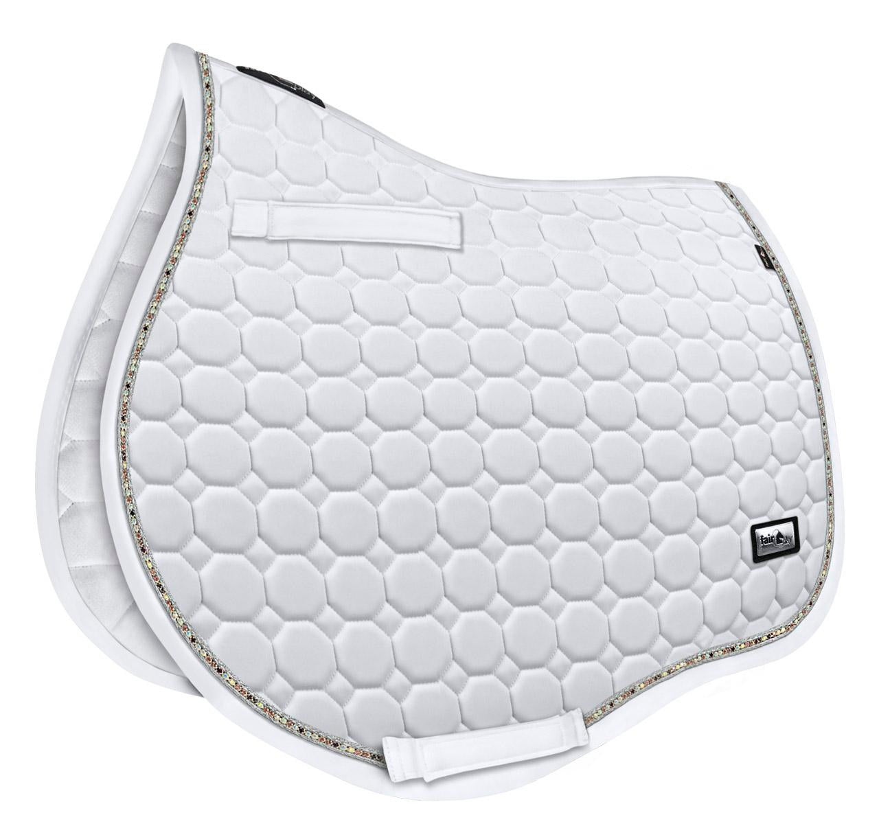 Fair Play "Jaspar" White Saddle Pad - Dressage & Jump - Fair Play - Equiluxe Tack