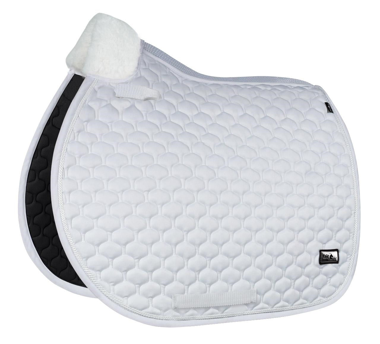 Fair Play "Jet" White Saddle Pad - Jump & Dressage - Fair Play - Equiluxe Tack