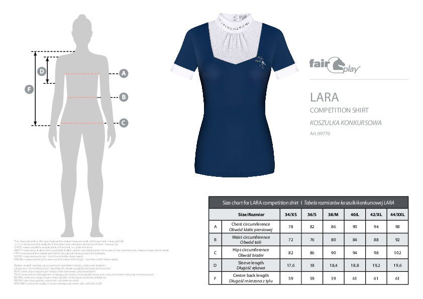 Fair Play "Lara" Short Sleeve Bib Show Shirt - Fair Play - Equiluxe Tack