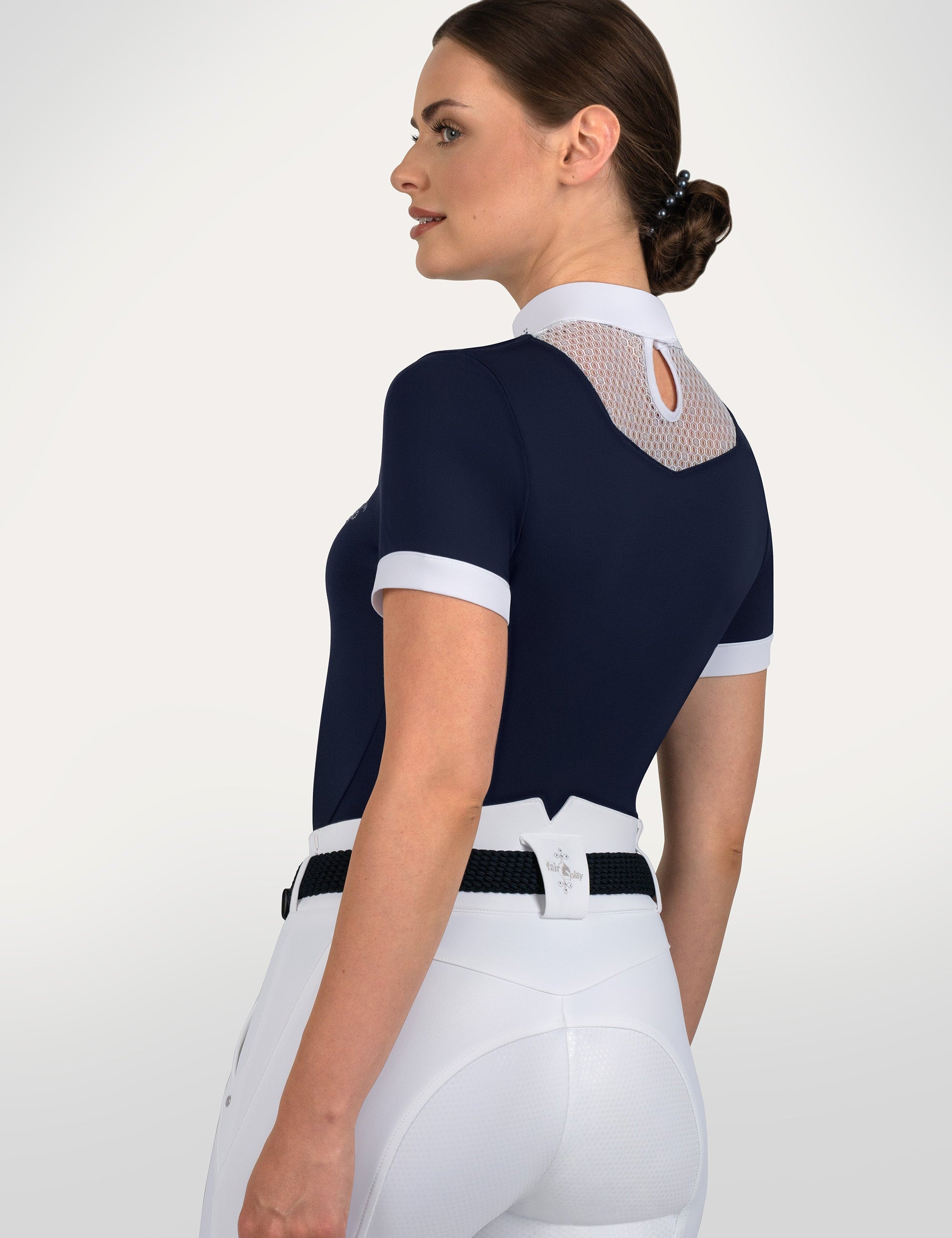 Fair Play "Lara" Short Sleeve Bib Show Shirt - Fair Play - Equiluxe Tack