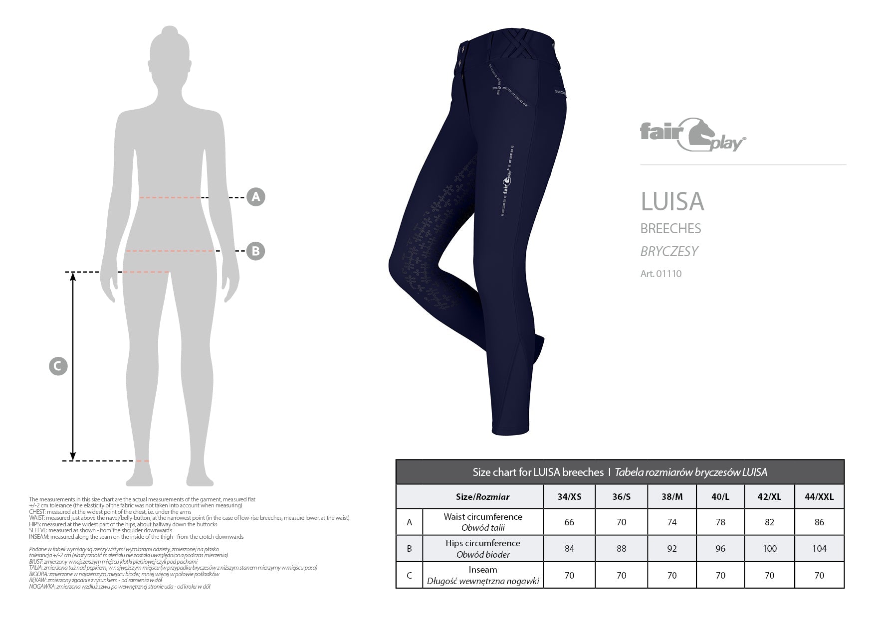 Fair Play "Luisa" Gold Crystal Full Seat Breeches - Fair Play - Equiluxe Tack