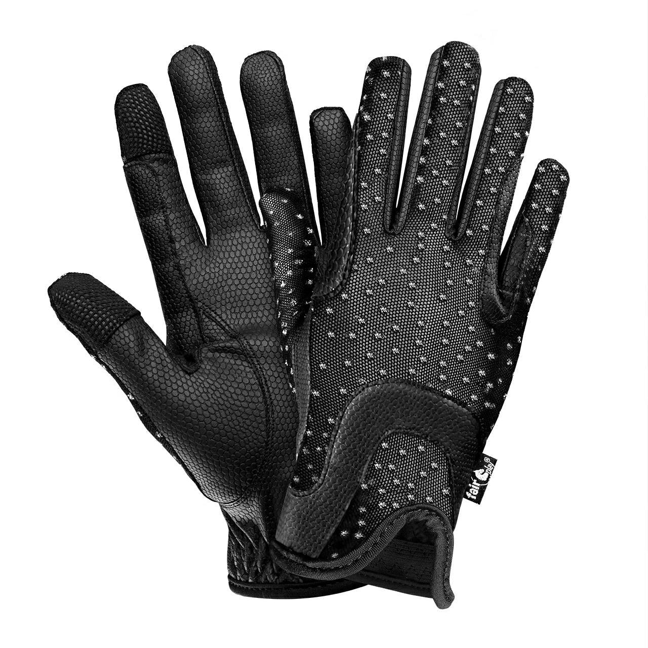 Fair Play "Lumi" Leather & Mesh Dotted Gloves - Fair Play - Equiluxe Tack