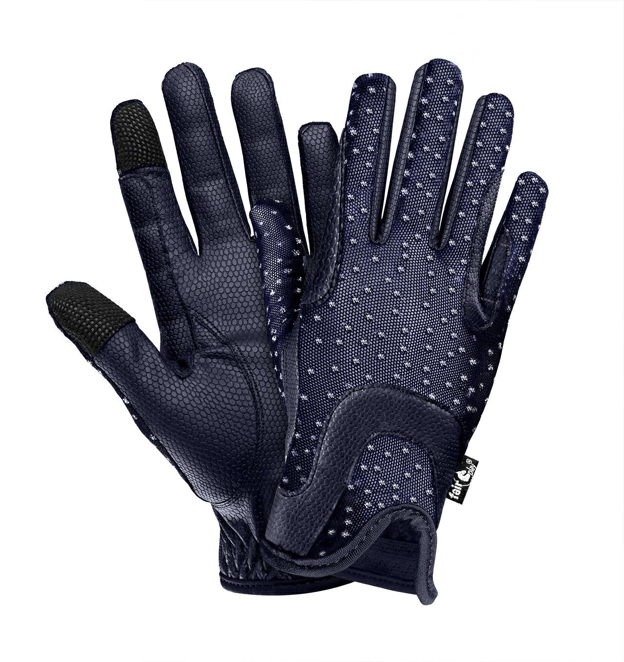 Fair Play "Lumi" Leather & Mesh Dotted Gloves - Fair Play - Equiluxe Tack