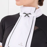 Fair Play "Luxy" Ready Tied Stock Tie - White & Black - Fair Play - Equiluxe Tack