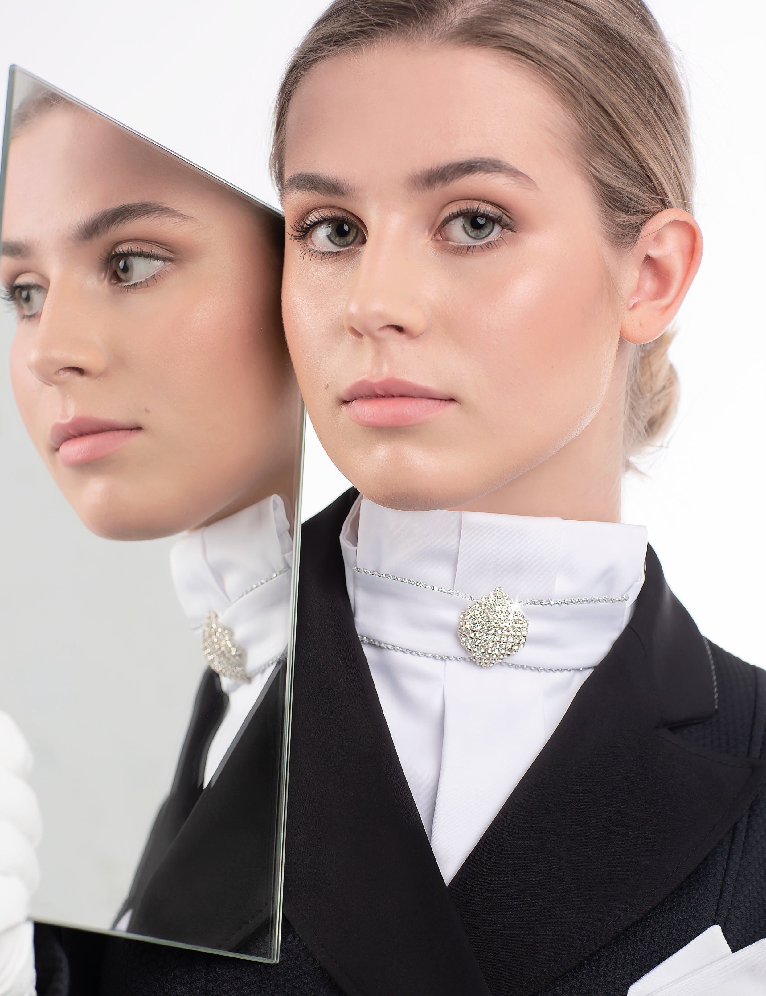 Fair Play "Madame" Ready Tied Stock Tie - White - Fair Play - Equiluxe Tack