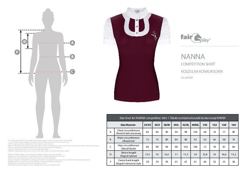 Fair Play "Nanna" Show Shirt - 5 Colors - Fair Play - Equiluxe Tack