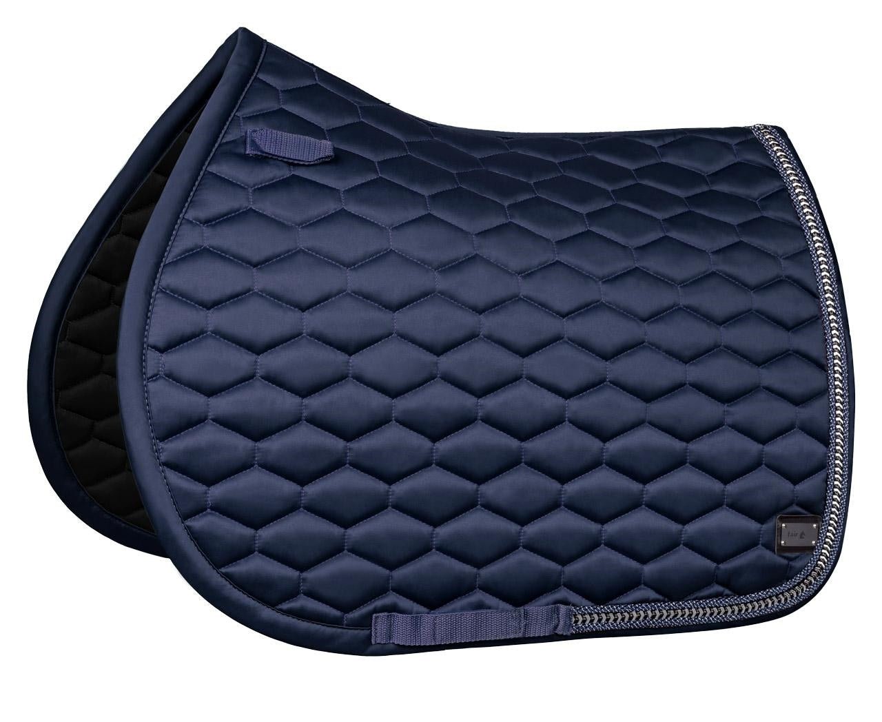 Fair Play Navy Blue "Hexagon Arrow" Jump & Dressage Saddle Pad - Fair Play - Equiluxe Tack