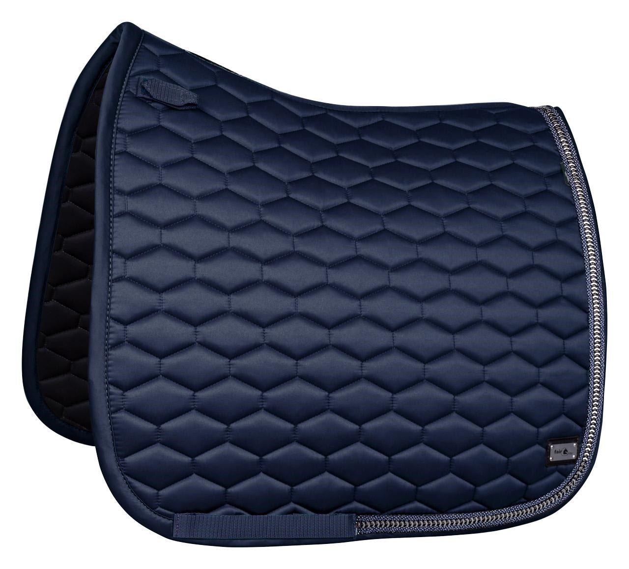 Fair Play Navy Blue "Hexagon Arrow" Jump & Dressage Saddle Pad - Fair Play - Equiluxe Tack