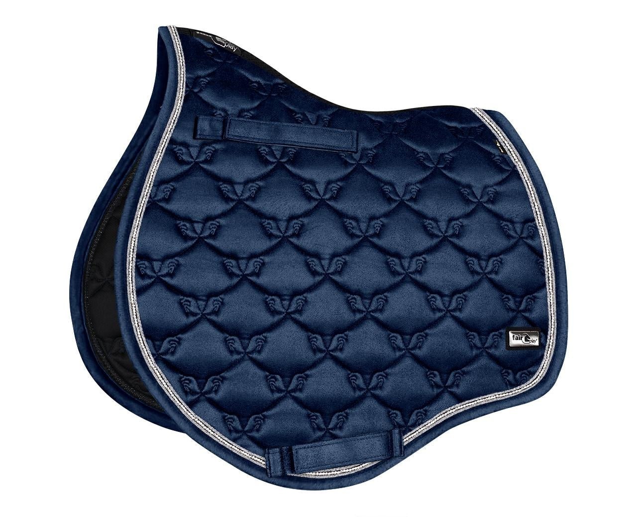 Fair Play Navy Blue Suede Saddle Pad - Dressage & Jump - Fair Play - Equiluxe Tack