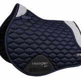 Fair Play Navy & Grey "Hexagon Air Mesh" Jump & Dressage Pad - Fair Play - Equiluxe Tack