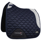 Fair Play Navy & Grey "Hexagon Air Mesh" Jump & Dressage Pad - Fair Play - Equiluxe Tack