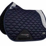 Fair Play Navy & Grey "Hexagon Air Mesh" Jump & Dressage Pad - Fair Play - Equiluxe Tack