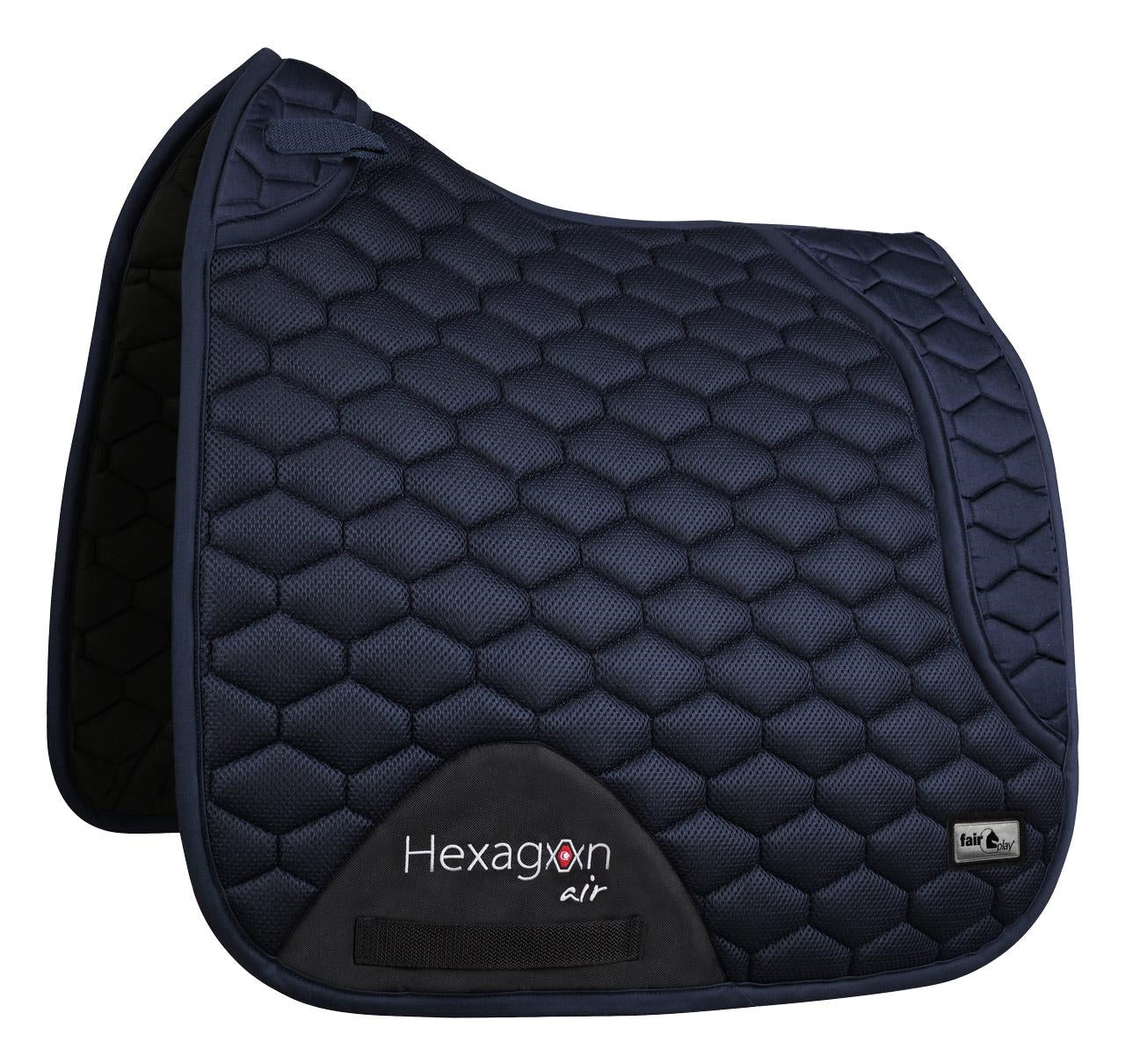 Fair Play Navy "Hexagon Air Mesh" Jump & Dressage Pad - Fair Play - Equiluxe Tack