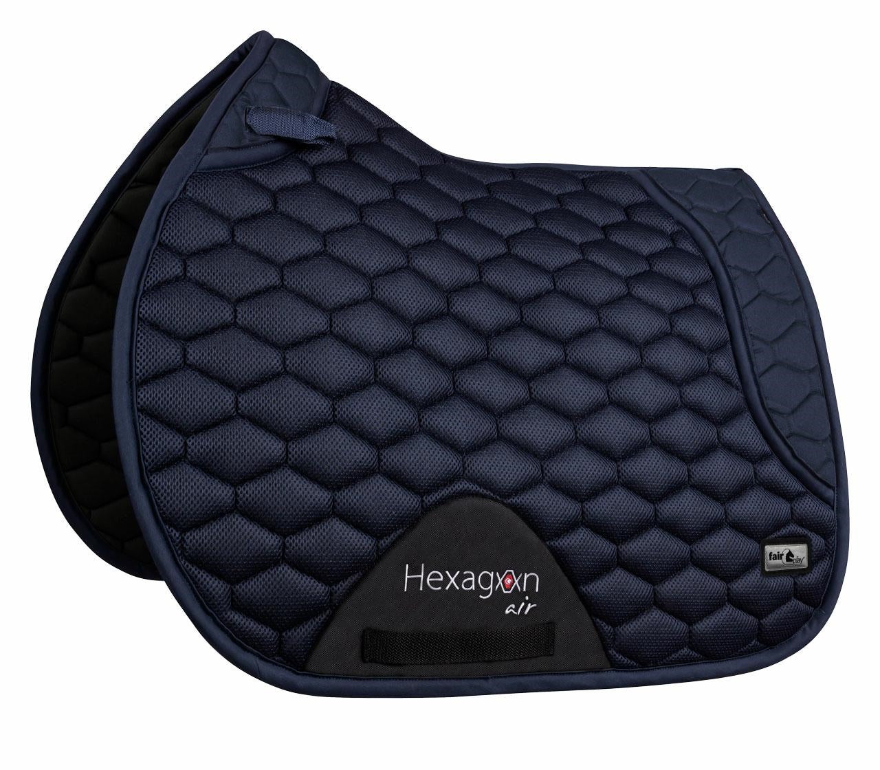 Fair Play Navy "Hexagon Air Mesh" Jump & Dressage Pad - Fair Play - Equiluxe Tack