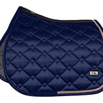 Fair Play Navy Rose Gold "Azuryt Ceramic" Jump & Dressage Saddle Pad - Fair Play - Equiluxe Tack